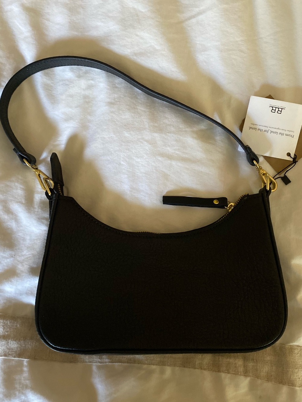 NWT Range Revolution Western Baguette Shoulder Bag Handcrafted in the USA Black - Picture 10 of 16